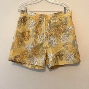 Loro Piana tropical floral print swim trunks size XL